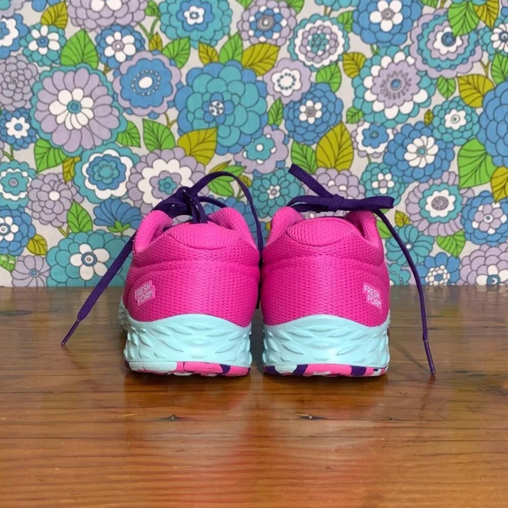 New Balance Kids Hot Pink and Purple Sneakers